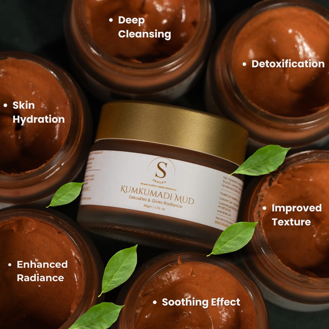 Kumkumadi Mud Pack | Detoxifies & Gives Radiance - SKNLEX